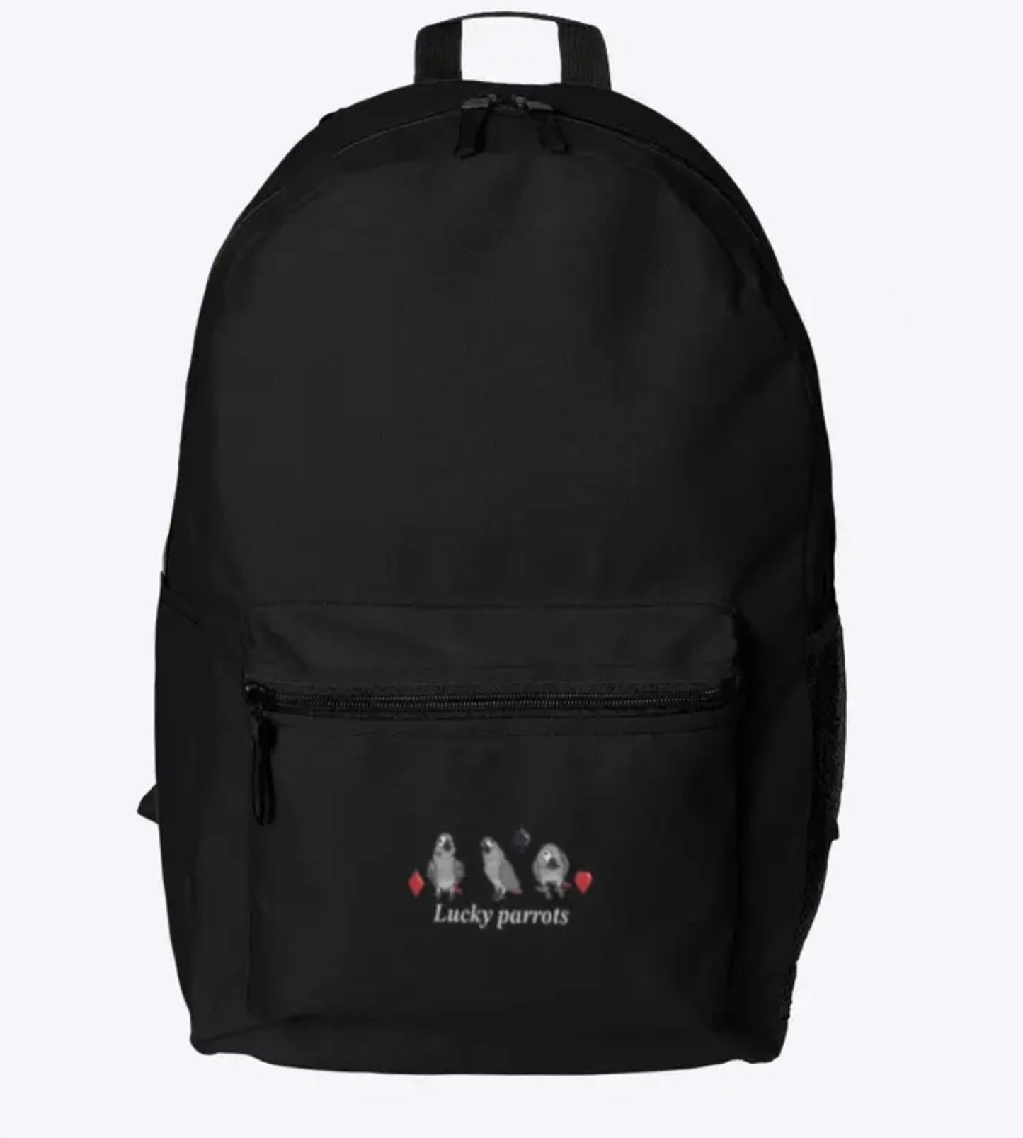 Gambling Lucky Parrots Backpack pocket