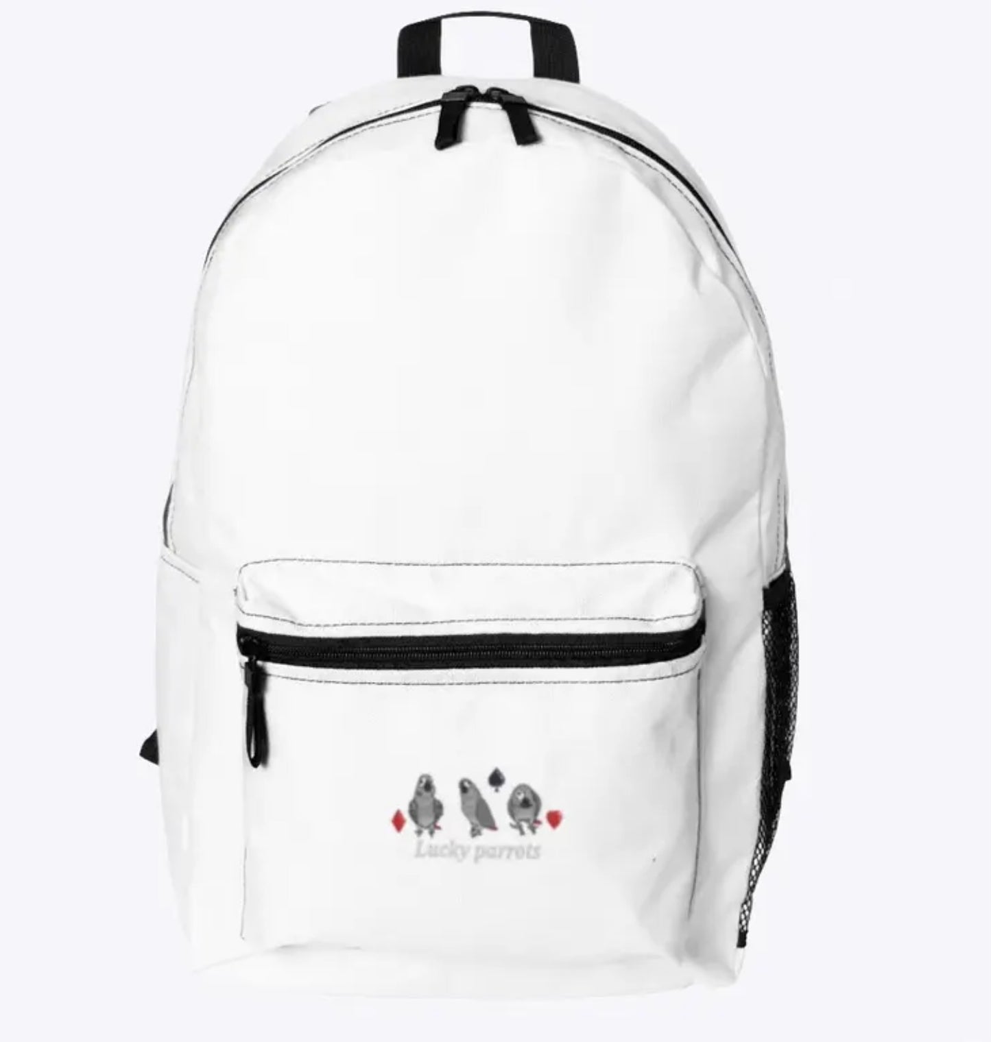 Gambling Lucky Parrots Backpack pocket