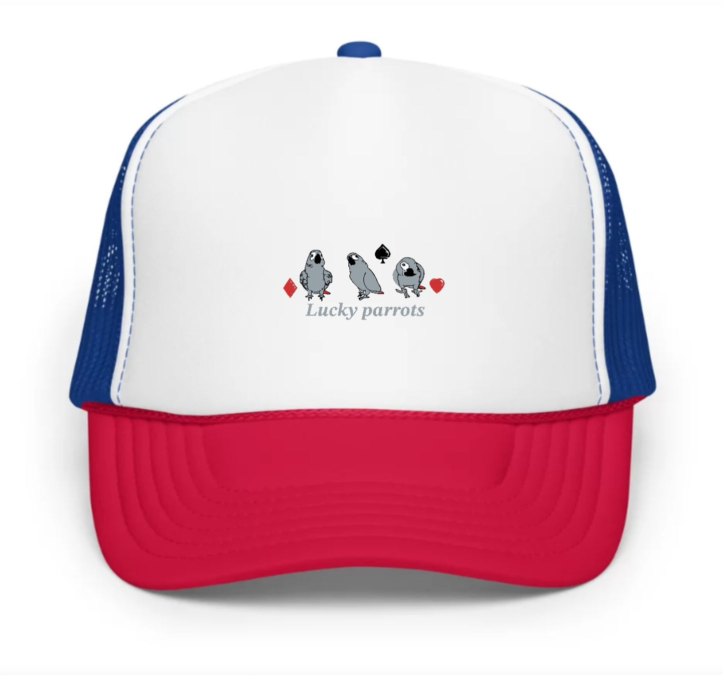 Gambling Lucky Parrots foam hat