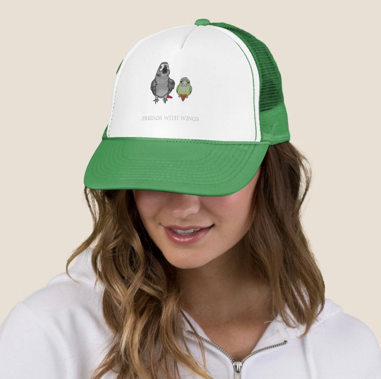 AG and Conure ‘Friends with wings’ baseball cap