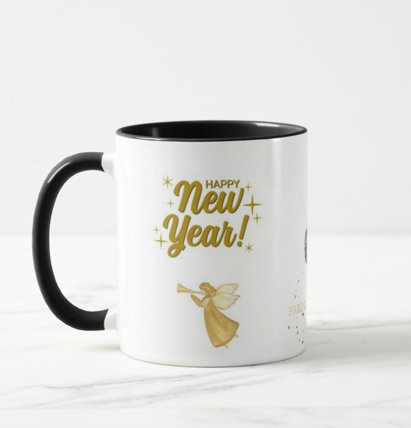 AG Friends with wings New Year mug