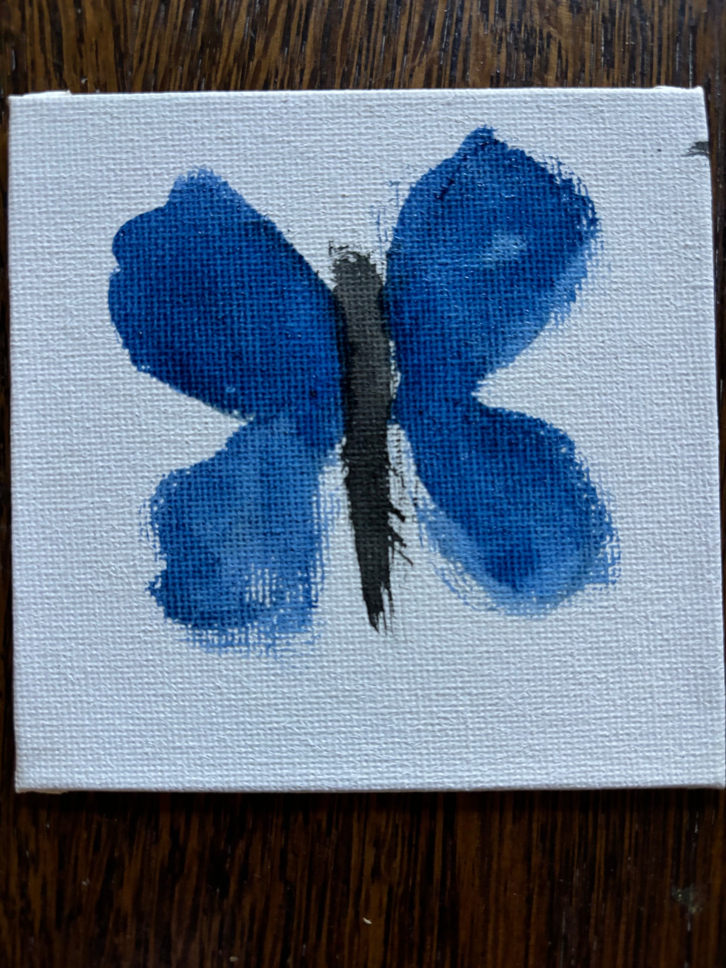 Art by Huffle #1 blue butterfly