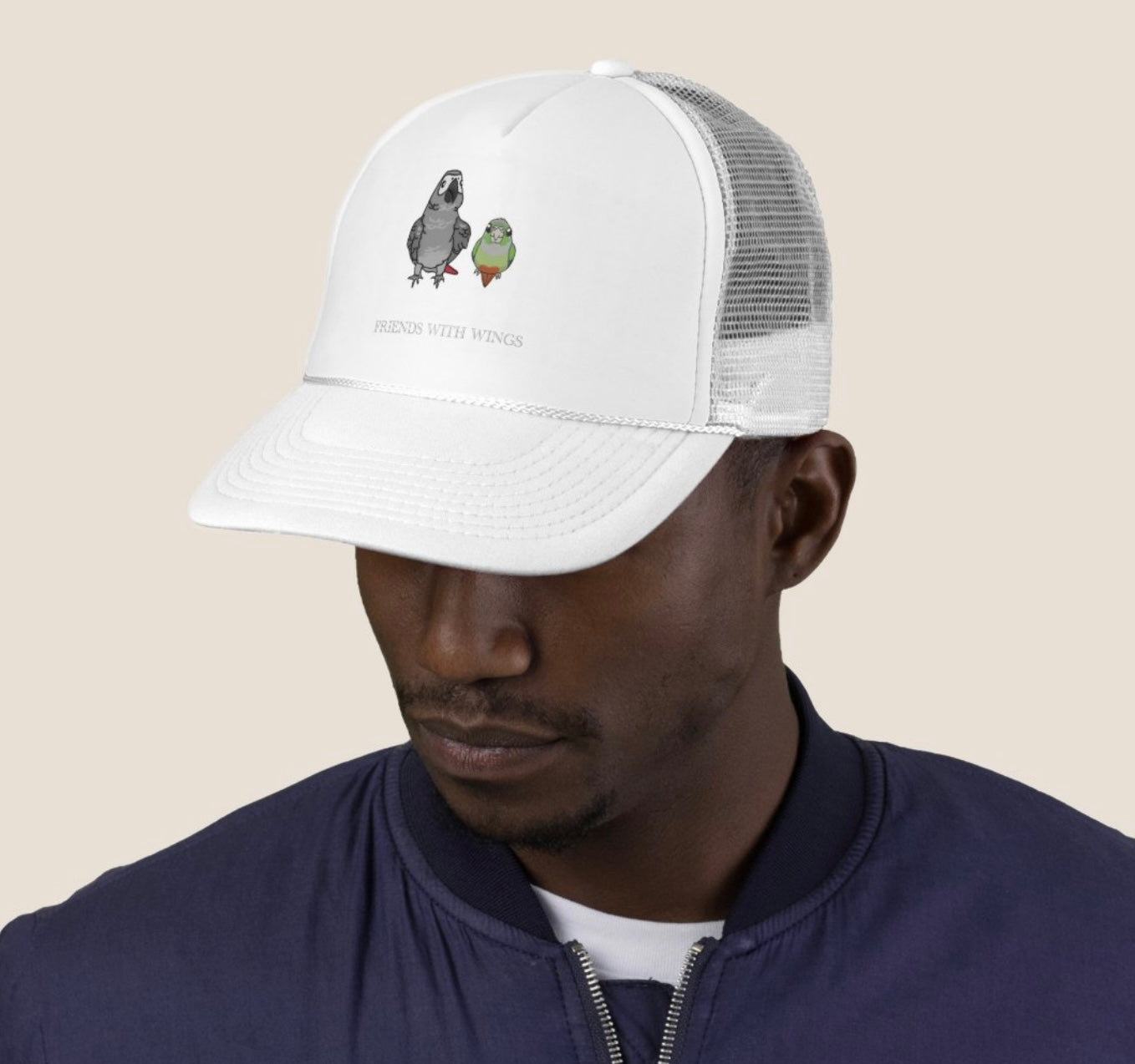 AG and Conure ‘Friends with wings’ baseball cap