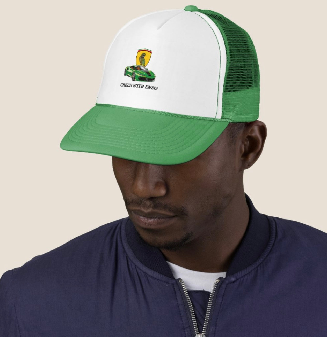 AG Baseball trucker hat ‘Green with Enzo’ Ferrari