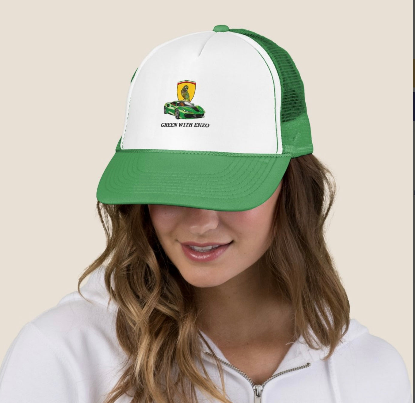 AG Baseball trucker hat ‘Green with Enzo’ Ferrari