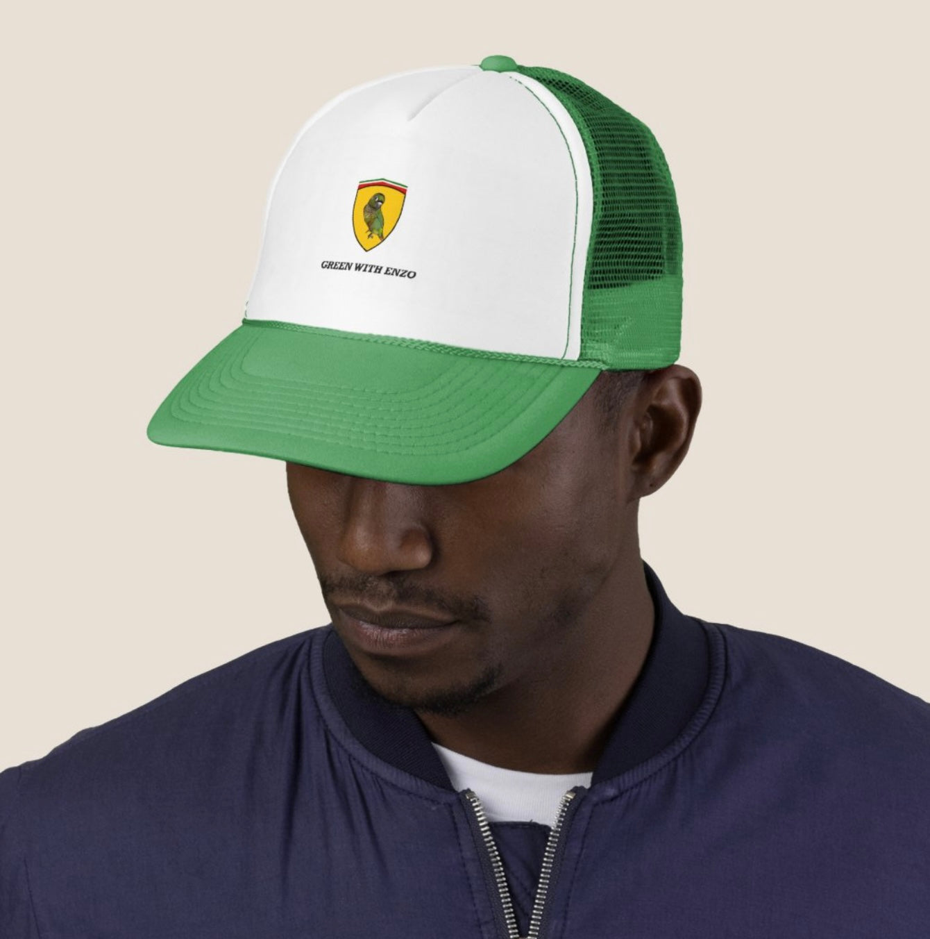 AG Baseball trucker hat ‘Green with Enzo’ 2 colors