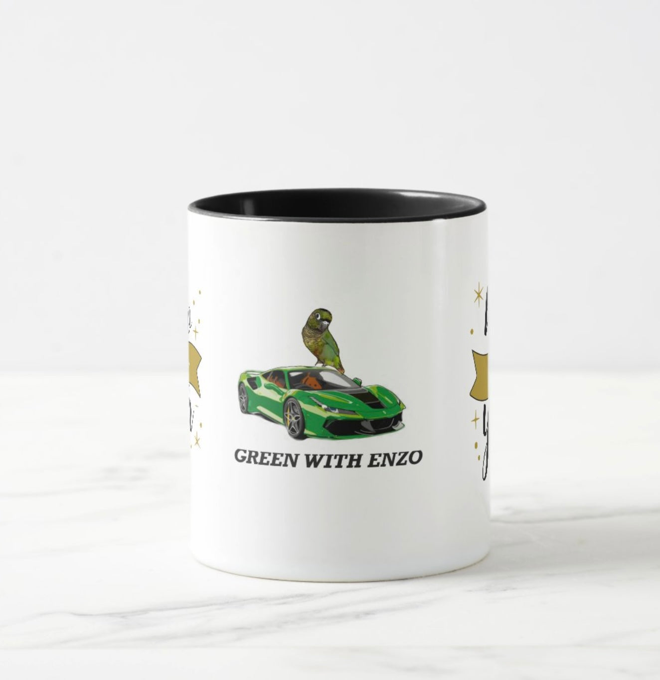 AG Conure Hello New Year mug