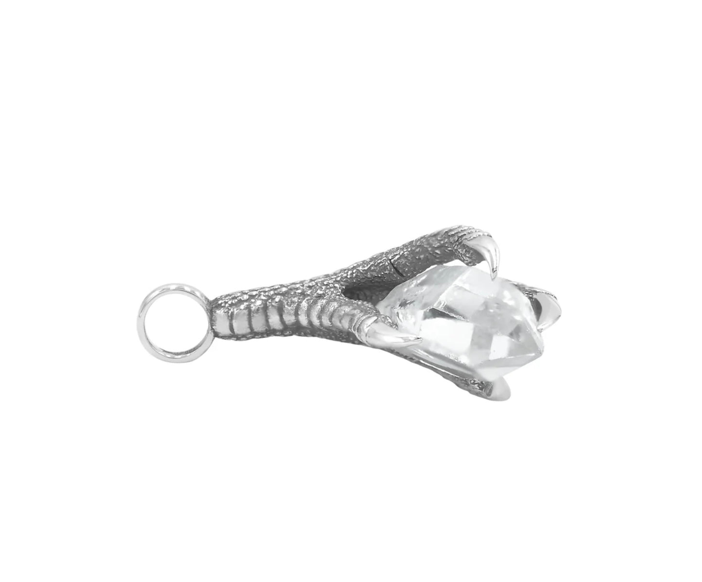 AG Claw Herkimer Diamond pendant in sterling silver